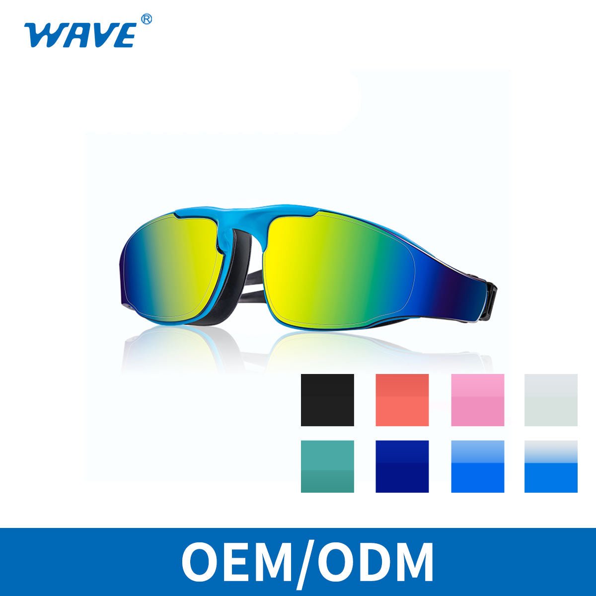 Custom Electroplate Swimming Goggle Silicone Goggles Anti-fog UV