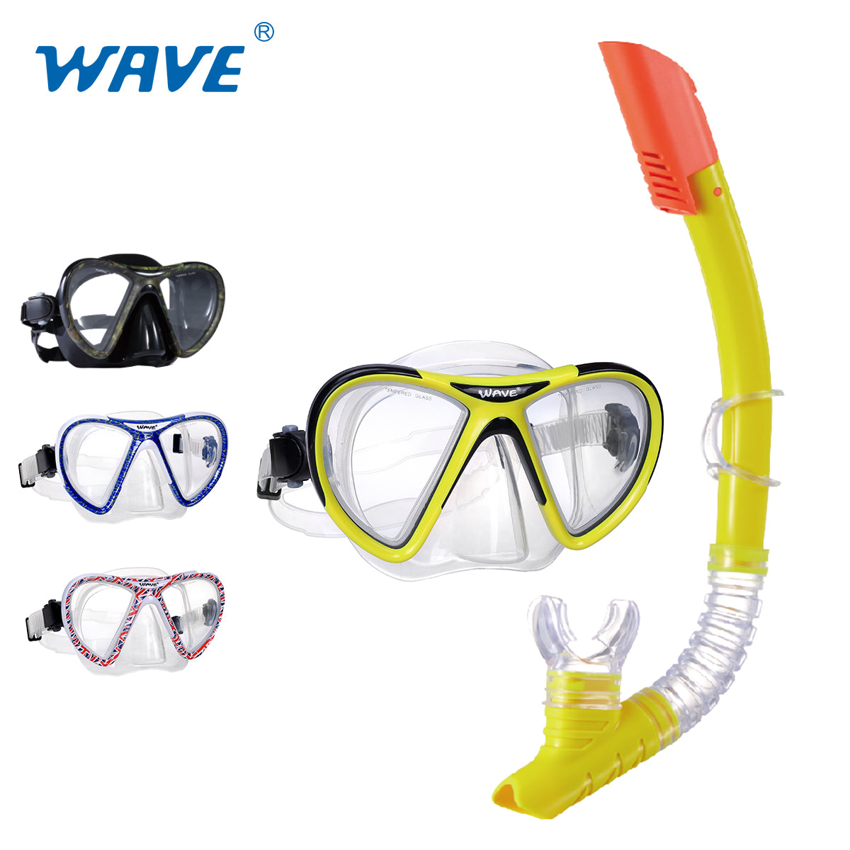 Silicone Low Volume Diving Set Mask and Snorkel for Adult