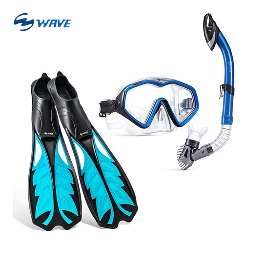 Wave Sport Pink Blue Snorkeling Combo Set S/M/L freeshipping - wave-china