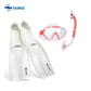 Wave Sport Coral Red Transparent Snorkeling Combo Set XS/S/M/L freeshipping - wave-china