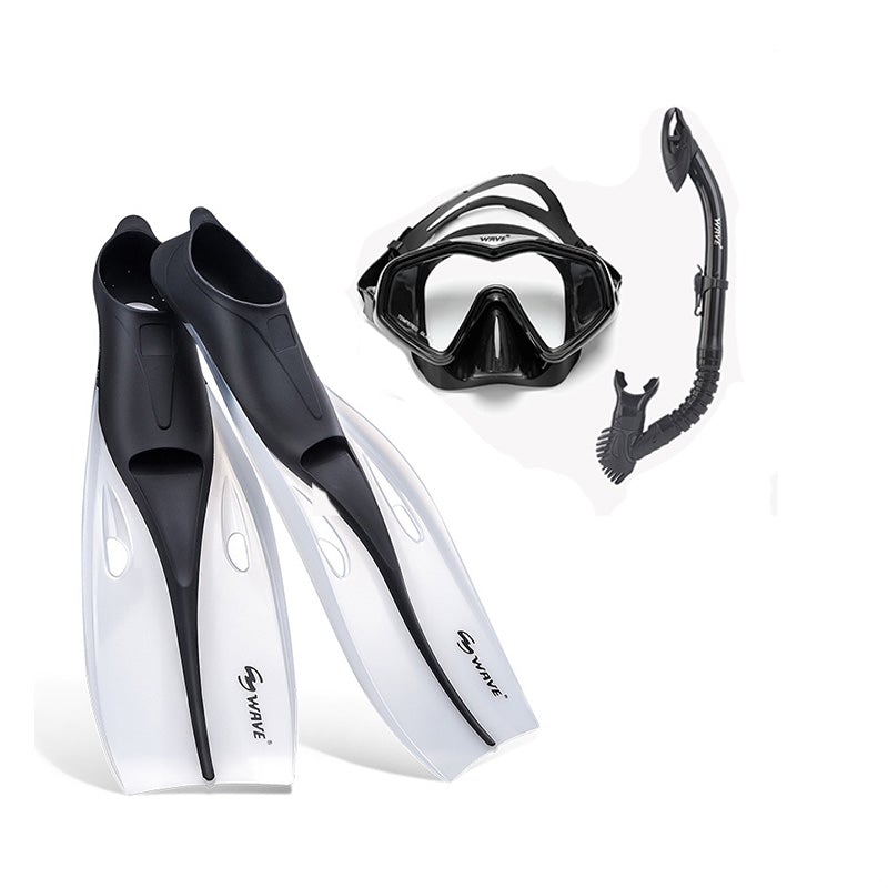Wave Sport Black Snorkeling Combo Set XS/S/M/L freeshipping - wave-china